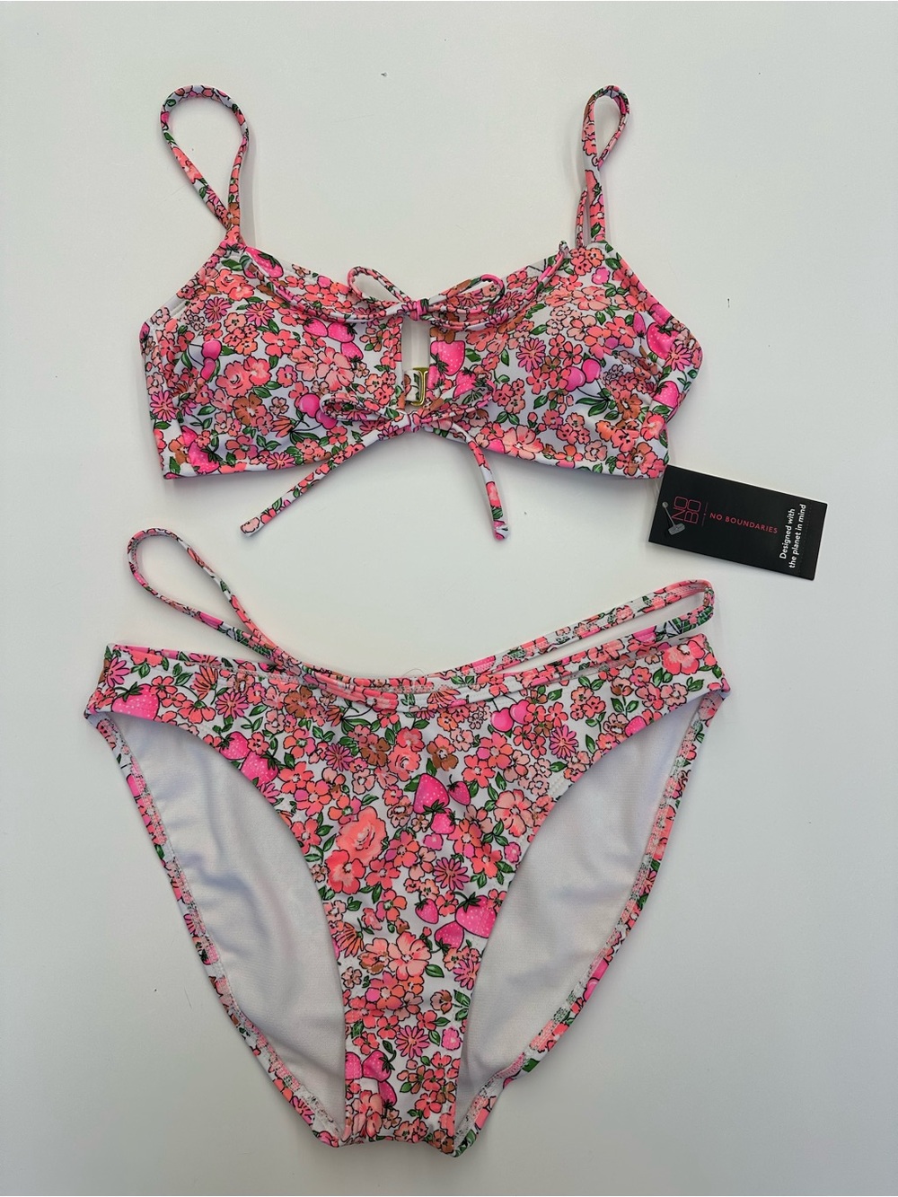 No Boundaries Strawberry Bikini